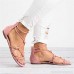 AOP❤️Women's Sandals Ladies Summer Casual Big Size Flat Beach Sandals US Size 5-9 Roman Shoes Pink B07PGPH8SP